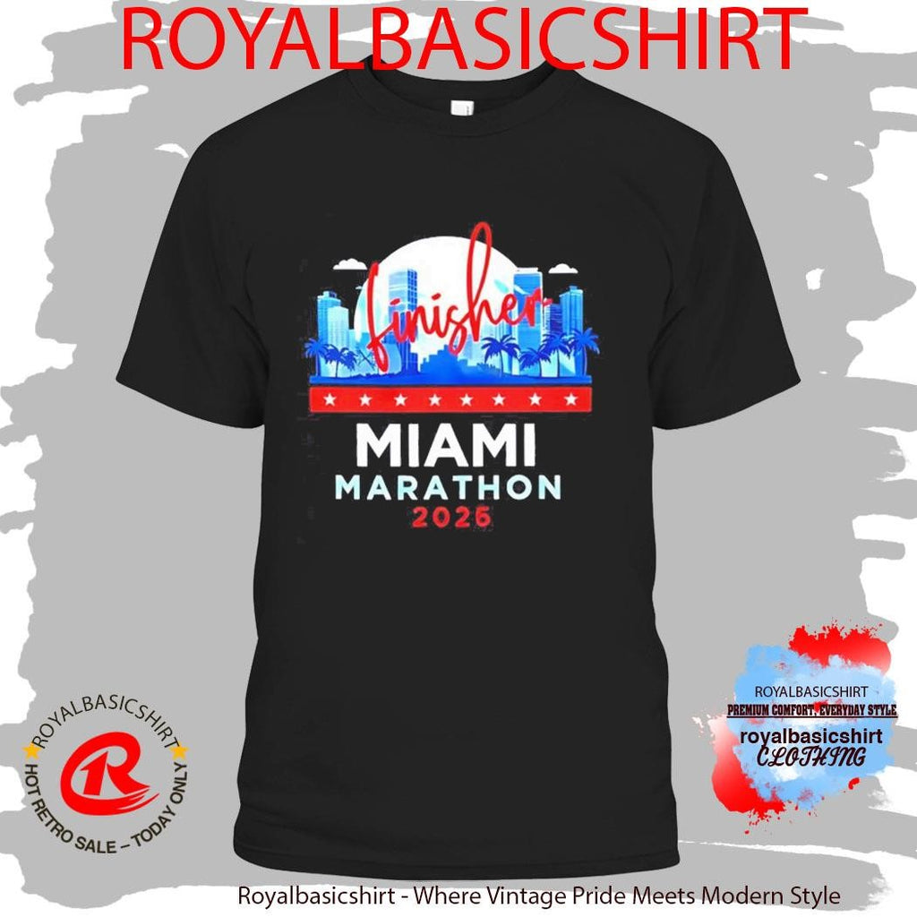 Miami Marathon Finisher 2026 city skyline Shirt