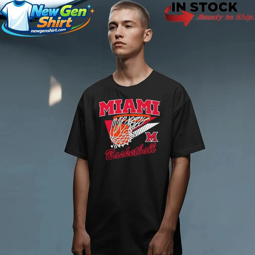 Miami (OH) Basketball Retro Swish Shirt