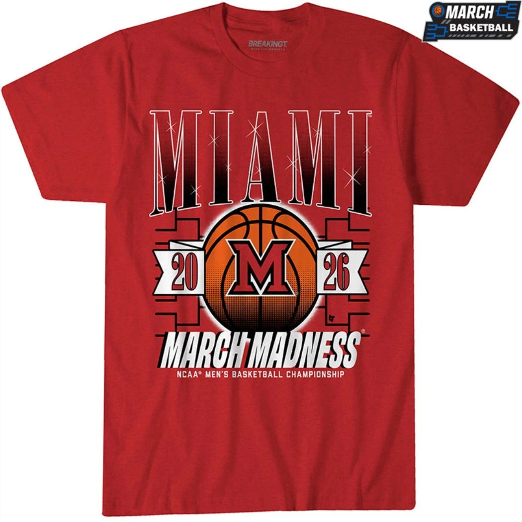 Miami (OH) RedHawks NCAA Men’s Basketball Champions 2026 March Madness T-shirts
