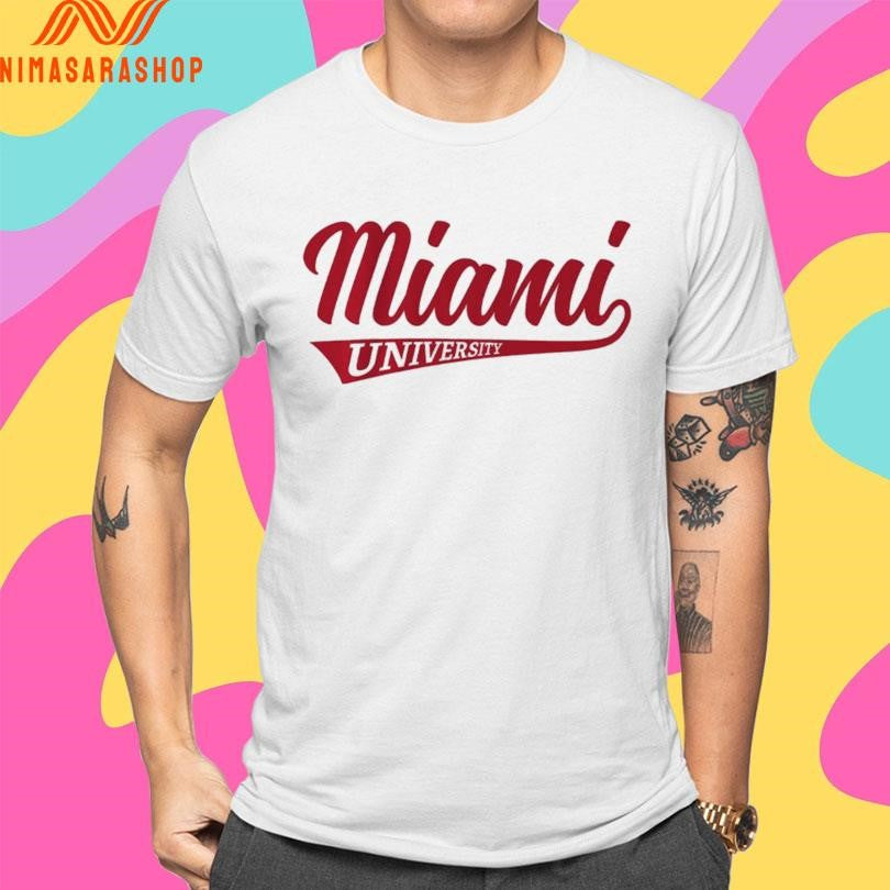 Miami Oh Redhawks Basketball Miami University Classic Script Shirts