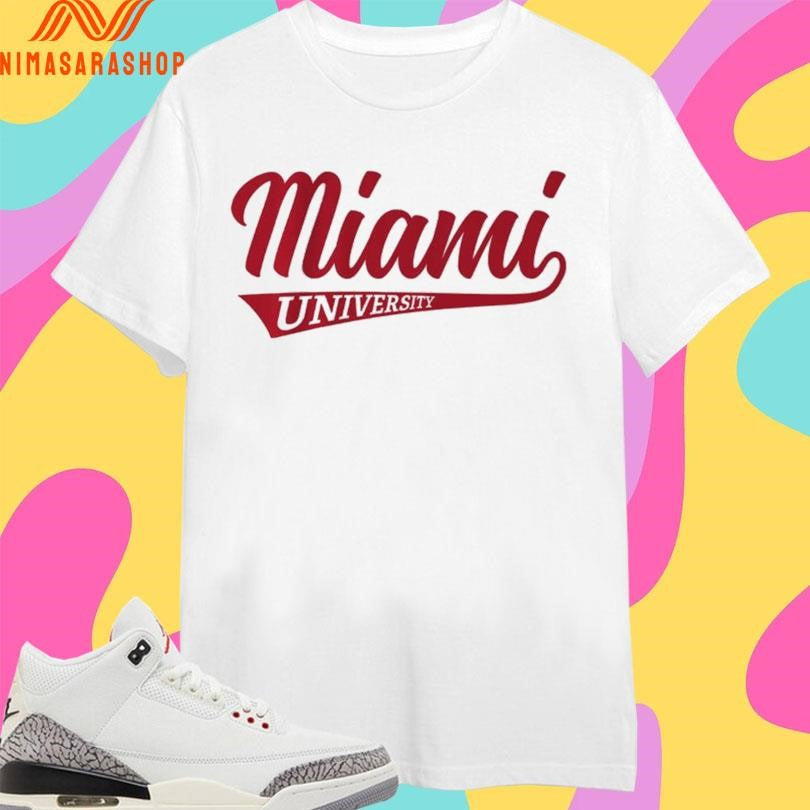Miami Oh Redhawks Basketball Miami University Classic Script Shirts