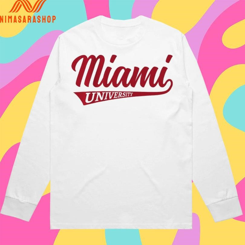 Miami Oh Redhawks Basketball Miami University Classic Script Shirts