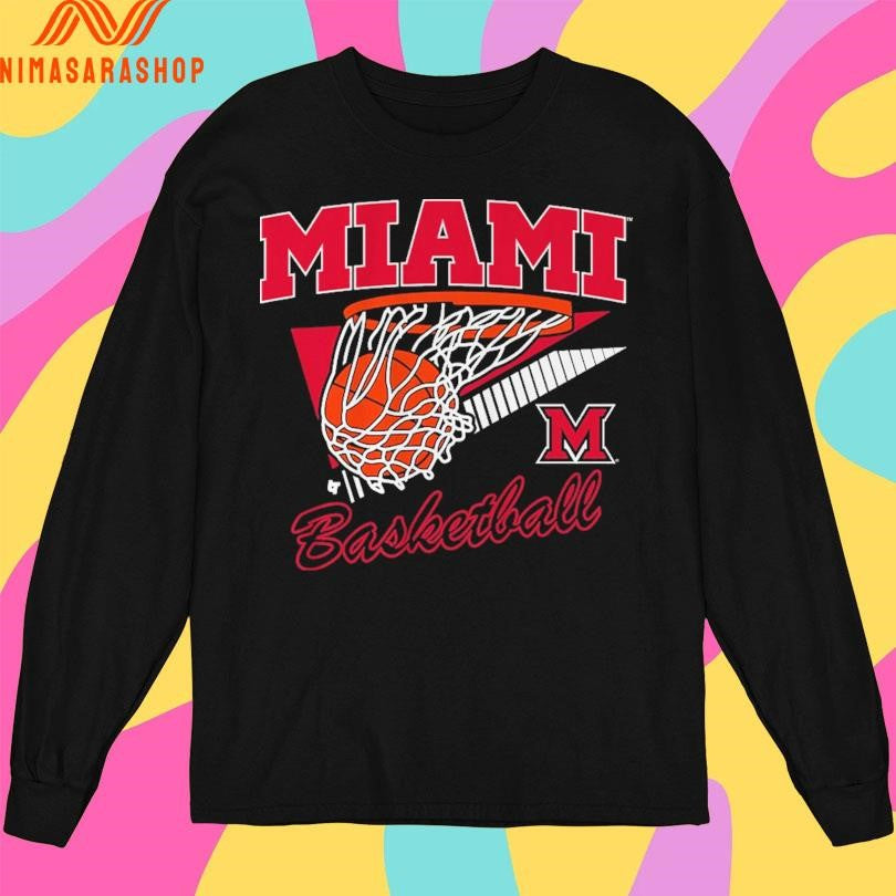 Miami RedHawks Oh Basketball Retro Swish Shirts