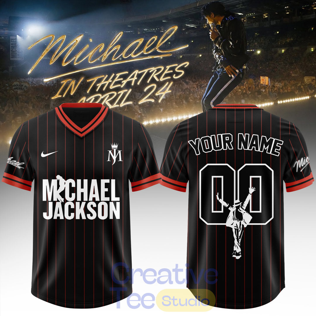 Michael Jackson In Theatres Custom Football Jersey – Special Movie Edition