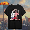 Michael Myers And Freddy Krueger I Love Gay Halloween shirt