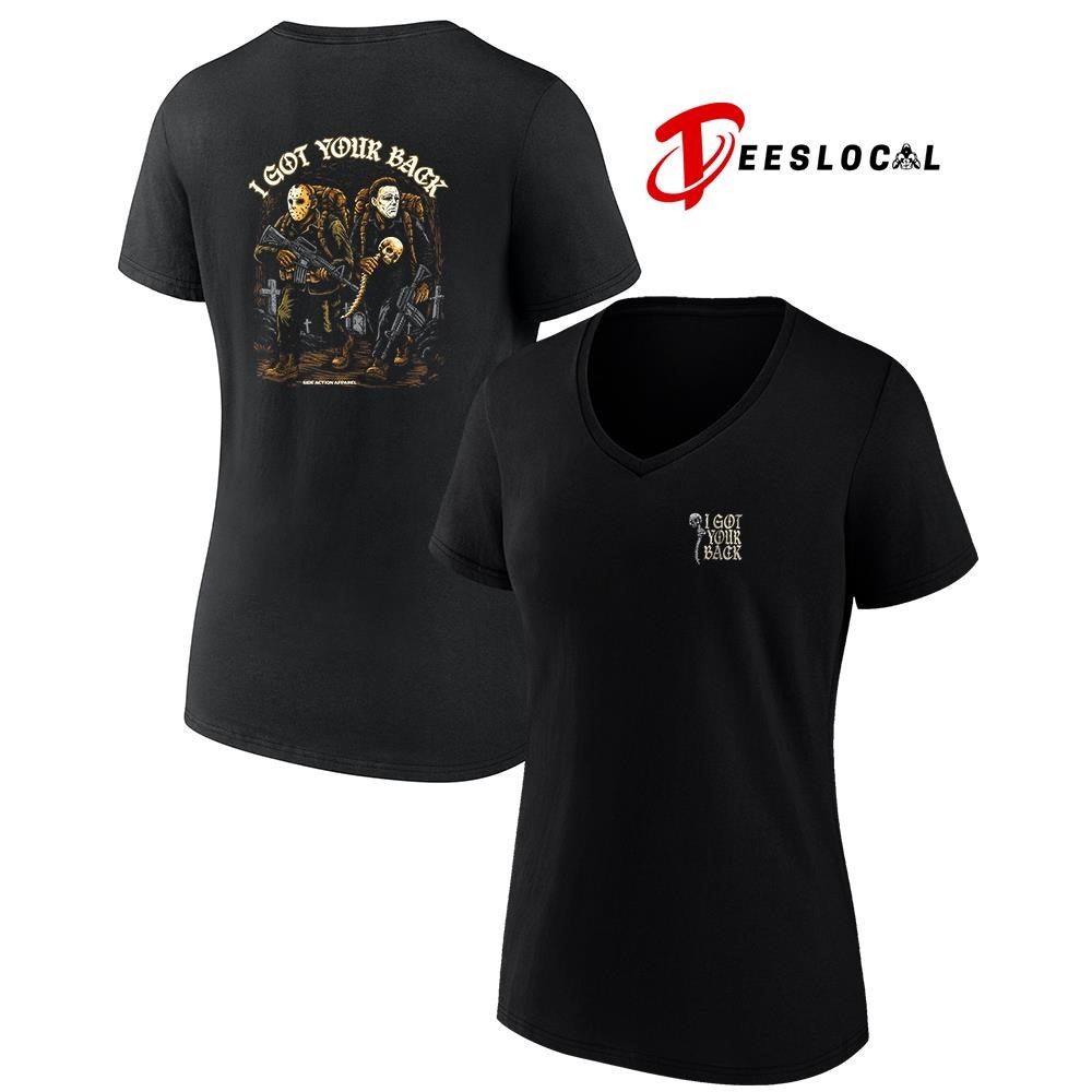 Michael Myers Jason Voorhees I got your back graphic shirt
