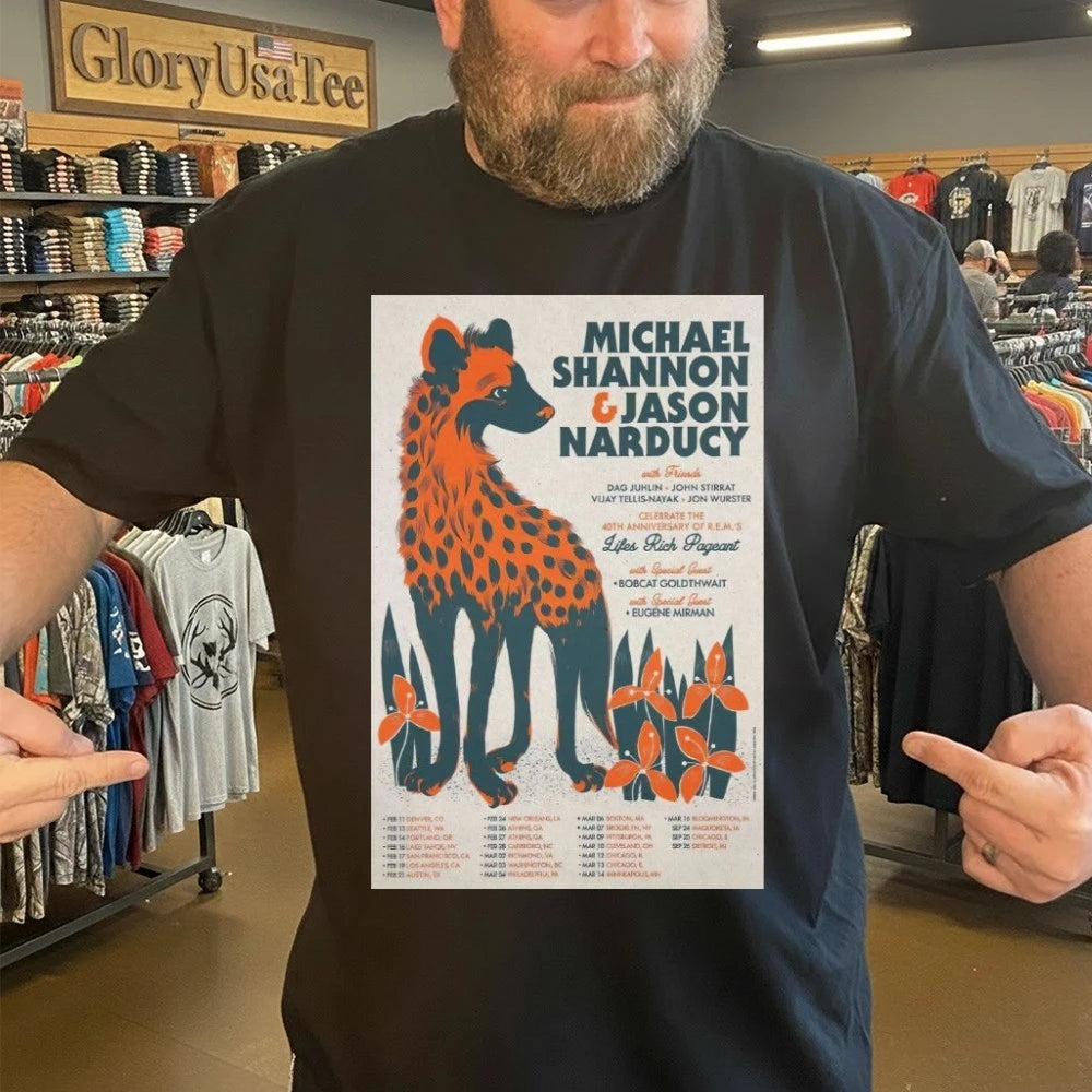 Michael Shannon, Jason Narducy &amp; Friends Lifes Tour 2026 Poster Shirt