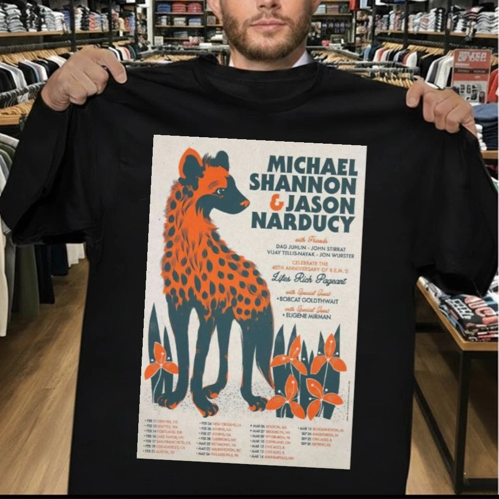 Michael Shannon, Jason Narducy &amp; Friends Lifes Tour 2026 Poster Shirt