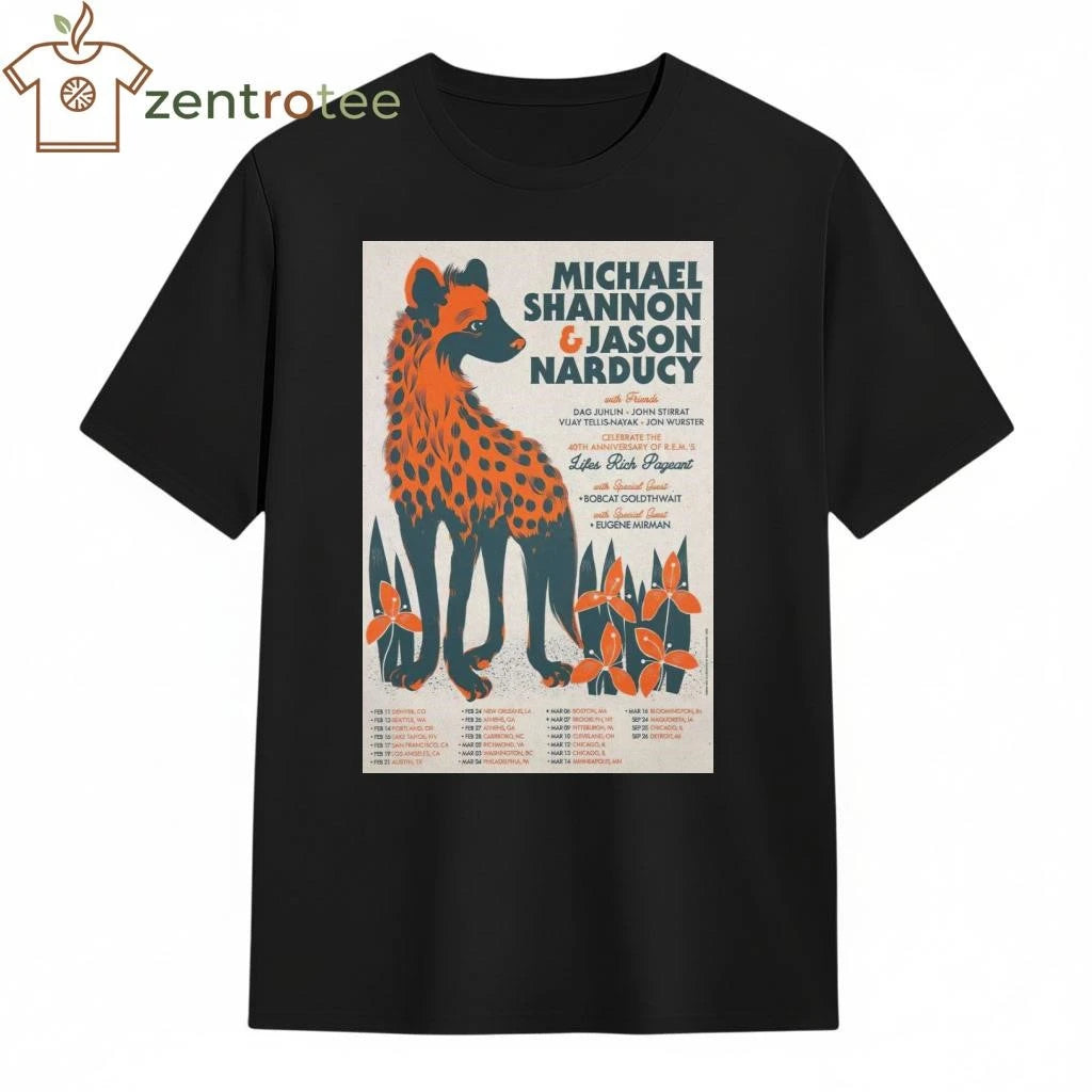 Michael Shannon, Jason Narducy and Friends Live Tour 2026 tee