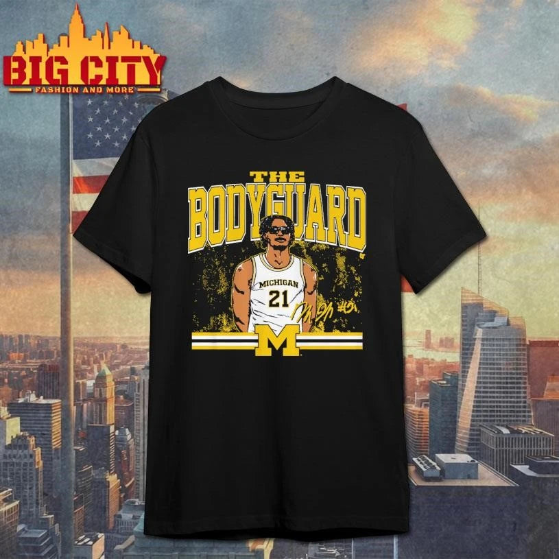 Michigan Basketball Morez Johnson Jr. The Bodyguard Signature Shirt