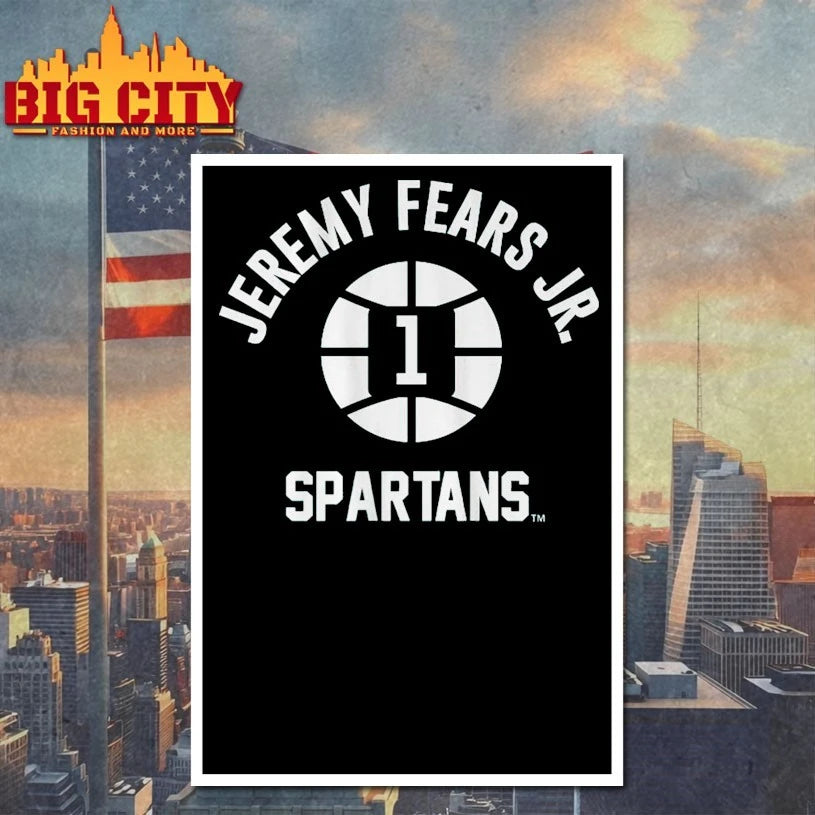 Michigan State Basketball Jeremy Fears Jr. Spartans Number 1 shirt