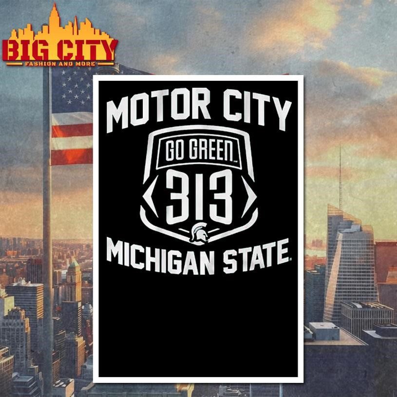 Michigan State Football Go Green 313 Shirt