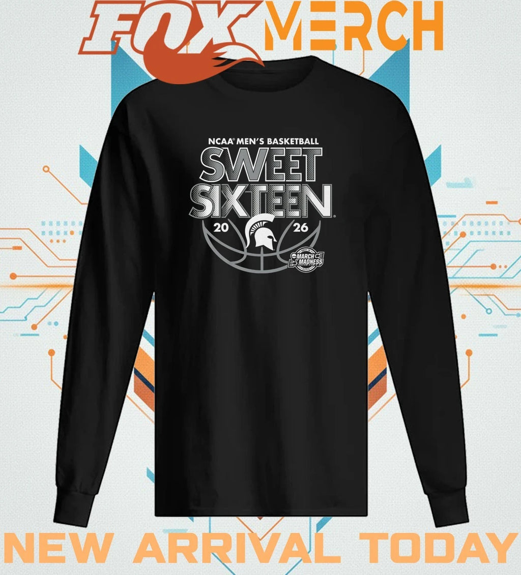 Michigan State Spartans 2026 NCAA Men’s Basketball Sweet Sixteen shirt