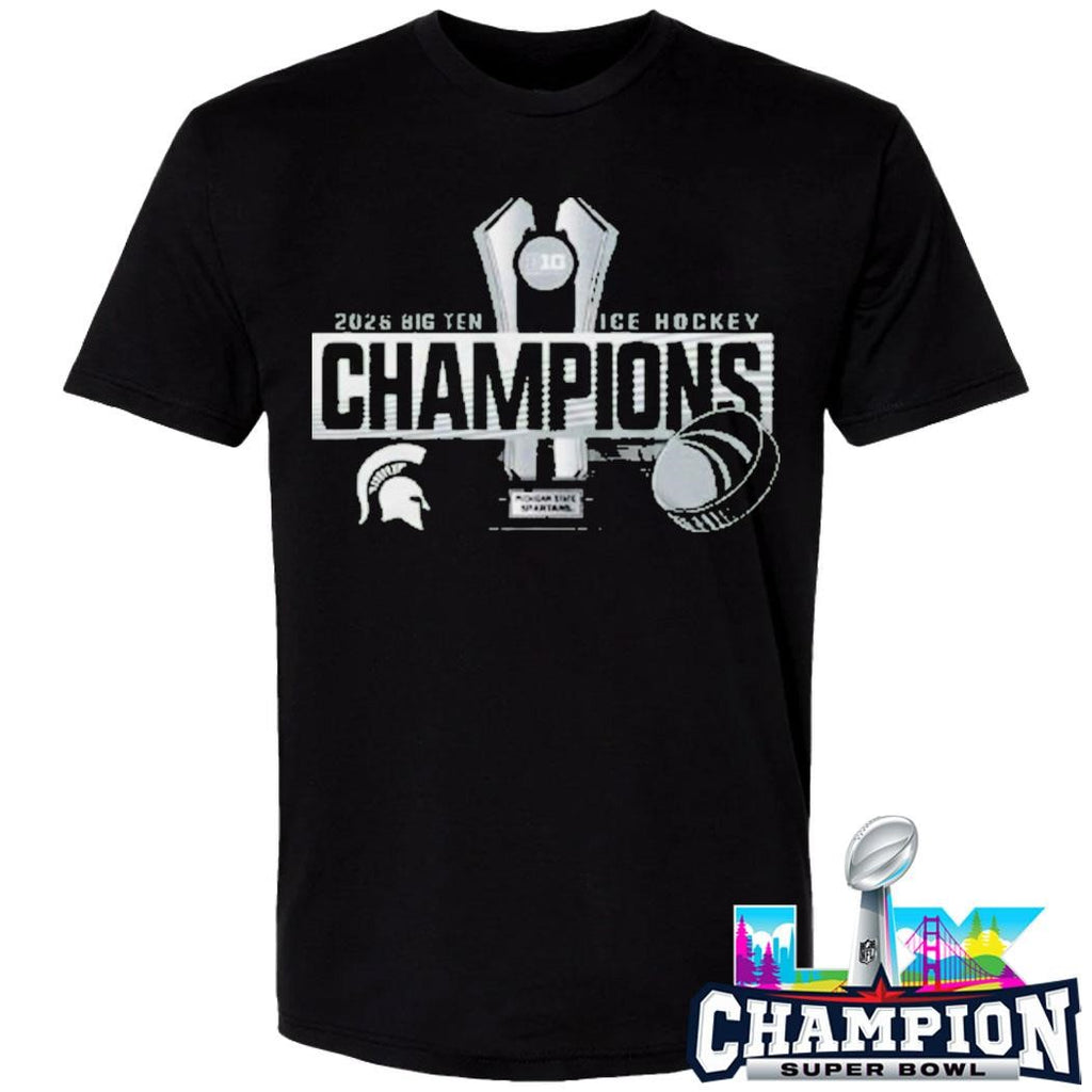 Michigan State Spartans Ice Hockey 2026 Big Ten Men’s Hockey Regular Season Champions Shirt