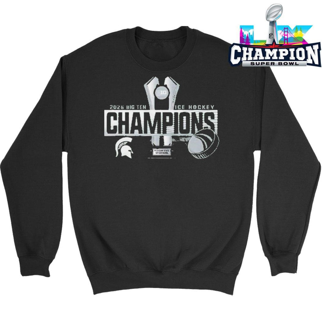 Michigan State Spartans Ice Hockey 2026 Big Ten Men’s Hockey Regular Season Champions Shirt