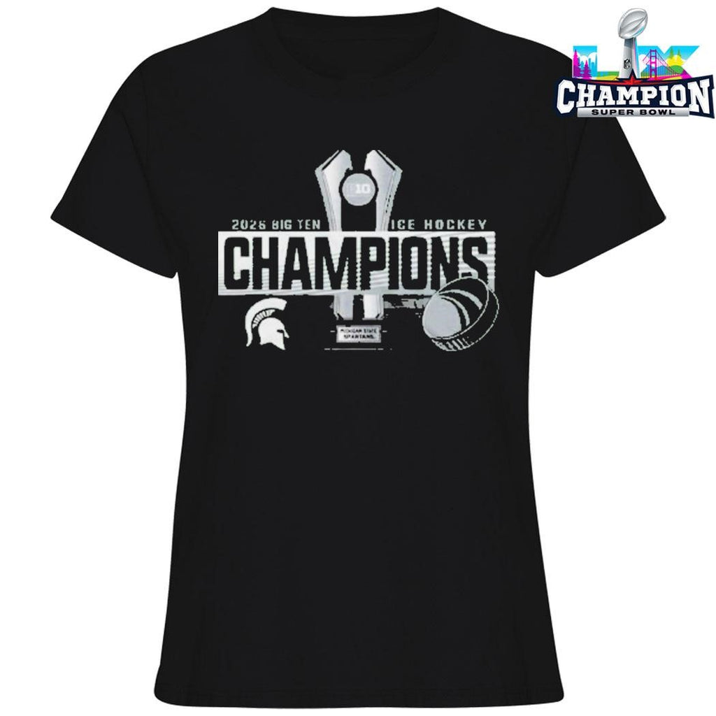 Michigan State Spartans Ice Hockey 2026 Big Ten Men’s Hockey Regular Season Champions Shirt