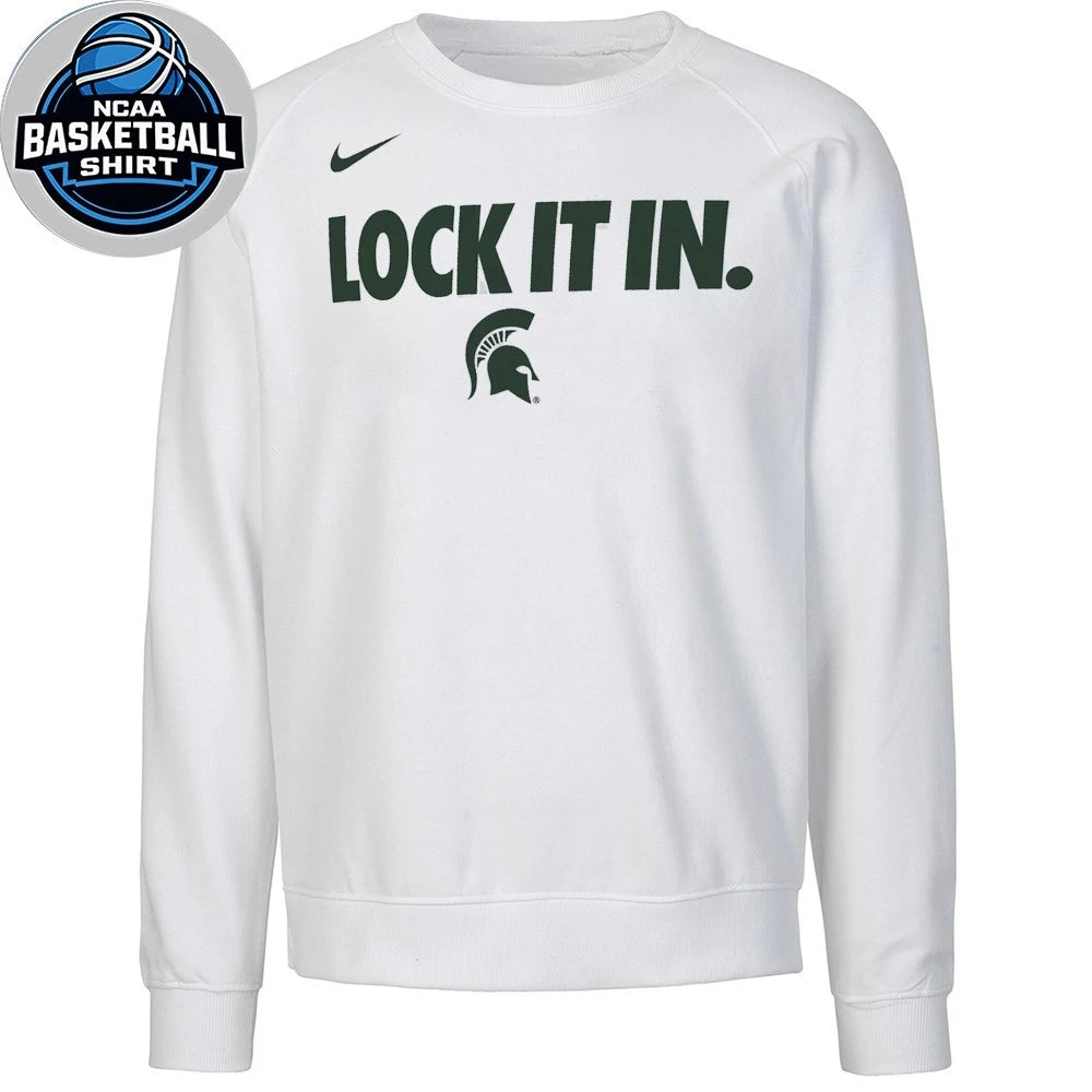 Michigan State Spartans Lock It In 2026 On-Court Bench Shirt