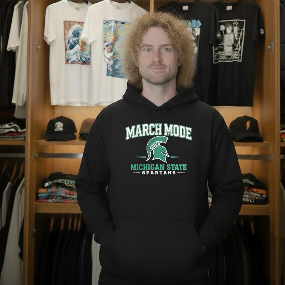 Michigan State Spartans March Mode for Game Day and Tournament Basketball Shirt