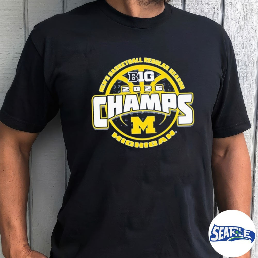 Michigan Wolverines 2026 Big Ten Men’s Basketball Regular Season Champions shirt