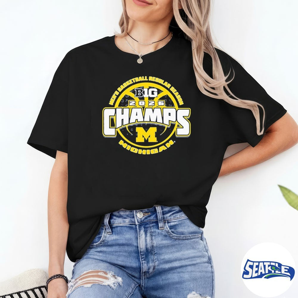 Michigan Wolverines 2026 Big Ten Men’s Basketball Regular Season Champions shirt