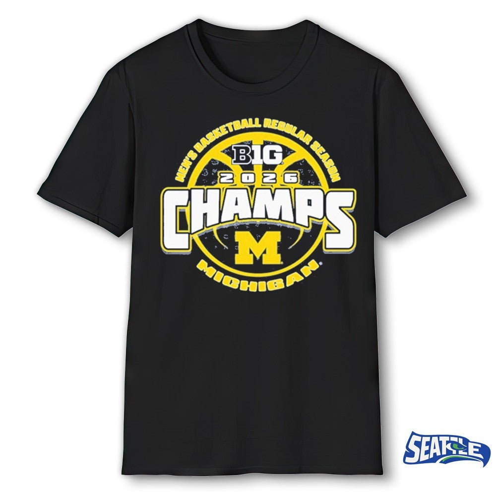 Michigan Wolverines 2026 Big Ten Men’s Basketball Regular Season Champions shirt