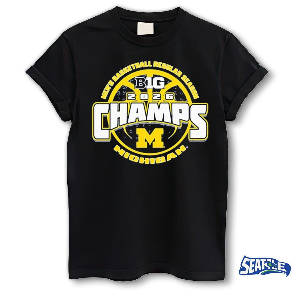 Michigan Wolverines 2026 Big Ten Men’s Basketball Regular Season Champions shirt