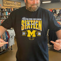 Michigan Wolverines 2026 NCAA Women’s Basketball Tournament March Madness Sweet 16 Court Shot T-Shirt
