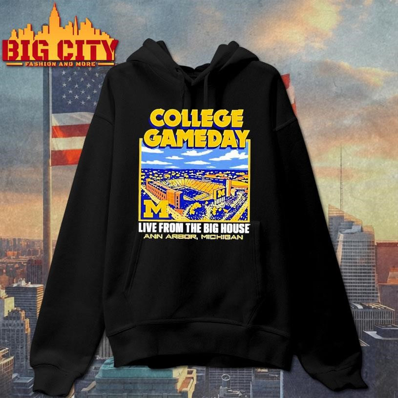 Michigan Wolverines Collage Gameday 2025 live from the Big House Shirt