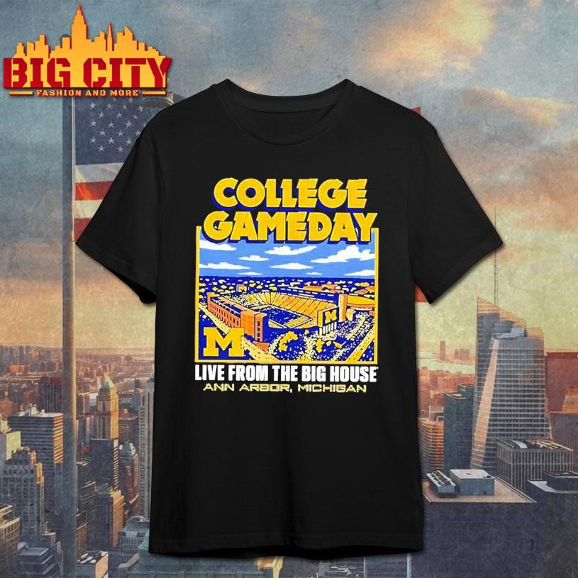 Michigan Wolverines Collage Gameday 2025 live from the Big House Shirt