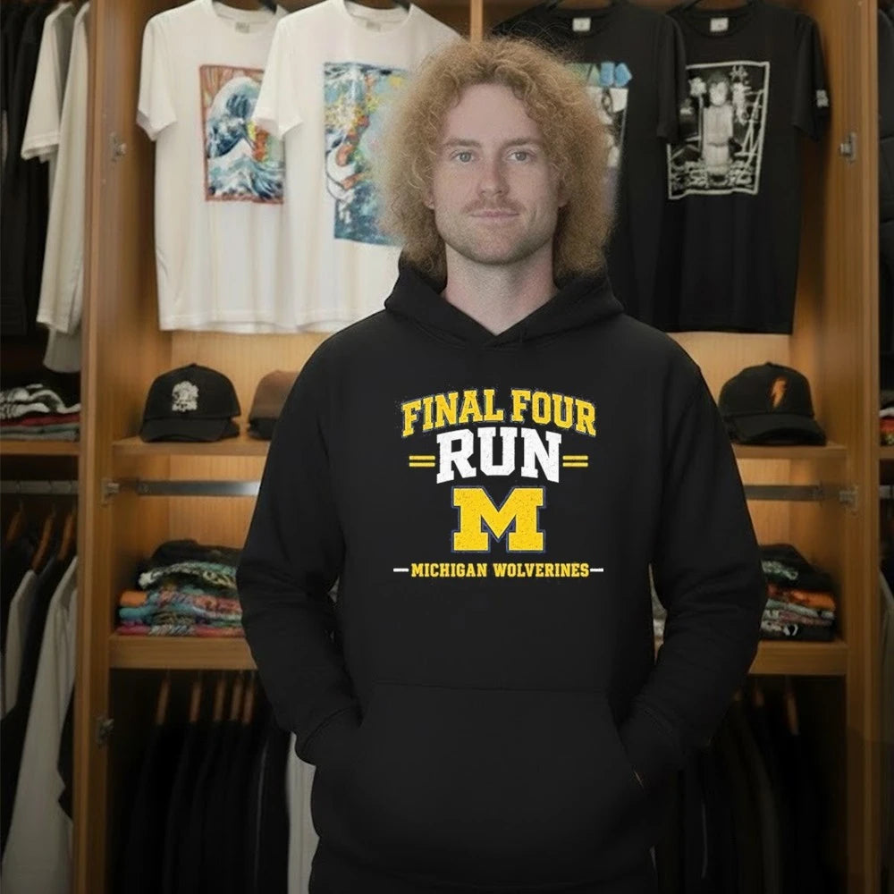 Michigan Wolverines Final Four Run for Game Day and Tournament Basketball Shirt