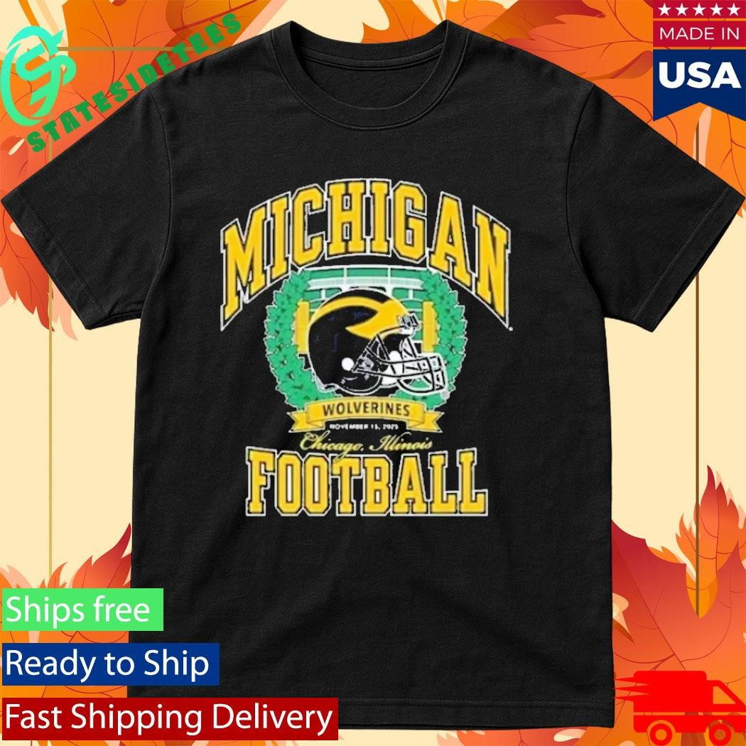 Michigan Wolverines Football Chicago Illinois November 15Th 2025 Nil Shirt