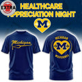 Michigan Wolverines Healthcare Appreciation Night Logo Two Sided Shirt