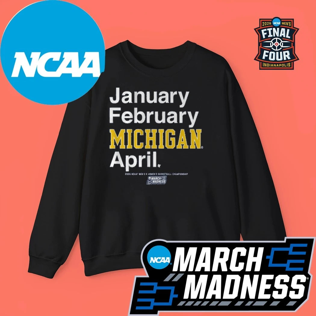 Michigan Wolverines MBB and WBB 2026 NCAA Men’s Basketball Championship March Madness Month Logo Shirt
