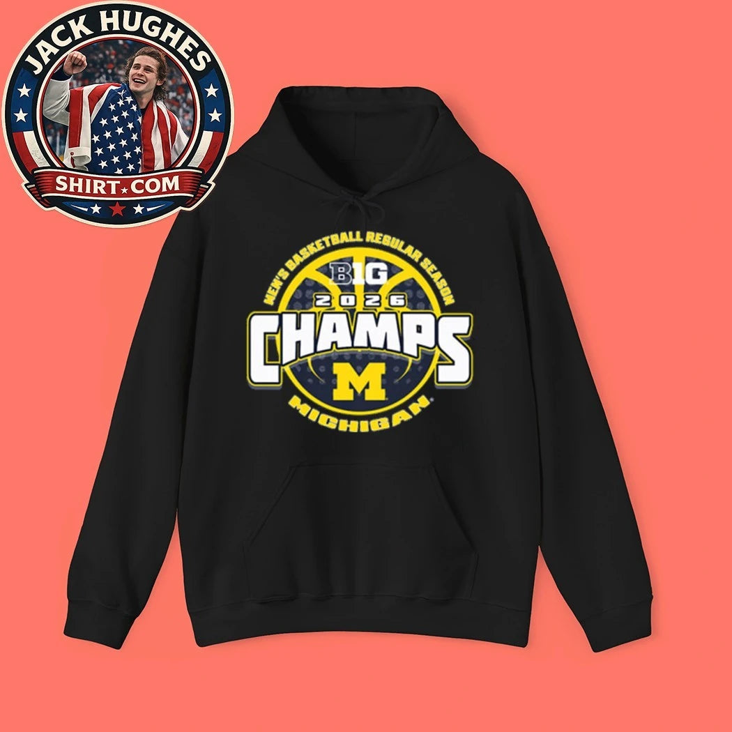 Michigan Wolverines Men’s Baseball Regular Season 2026 Champions Logo T-Shirt