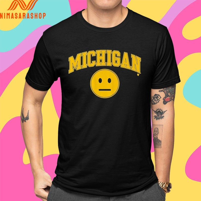 Michigan Wolverines Men’s Basketball Blank Expression Shirts