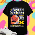 Michigan Wolverines Men’s Basketball Ncaa Sweet Sixteen 2026 March Madness Shirts