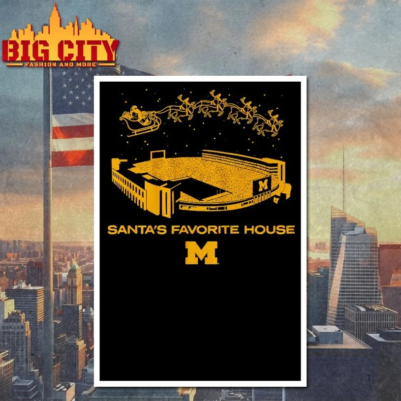Michigan Wolverines Santa’s Favorite House shirt