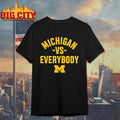 Michigan Wolverines Youth Navy Blue Vs Everybody Short Sleeve Shirt