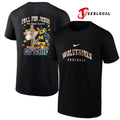 Michigan Wolverines x fall for Jesus he never leaves mascot shirt