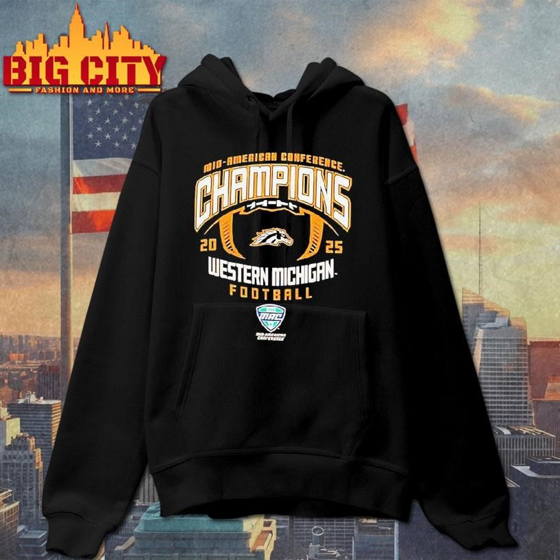 Mid American Conference Champions Western Michigan Broncos 2025 Shirt