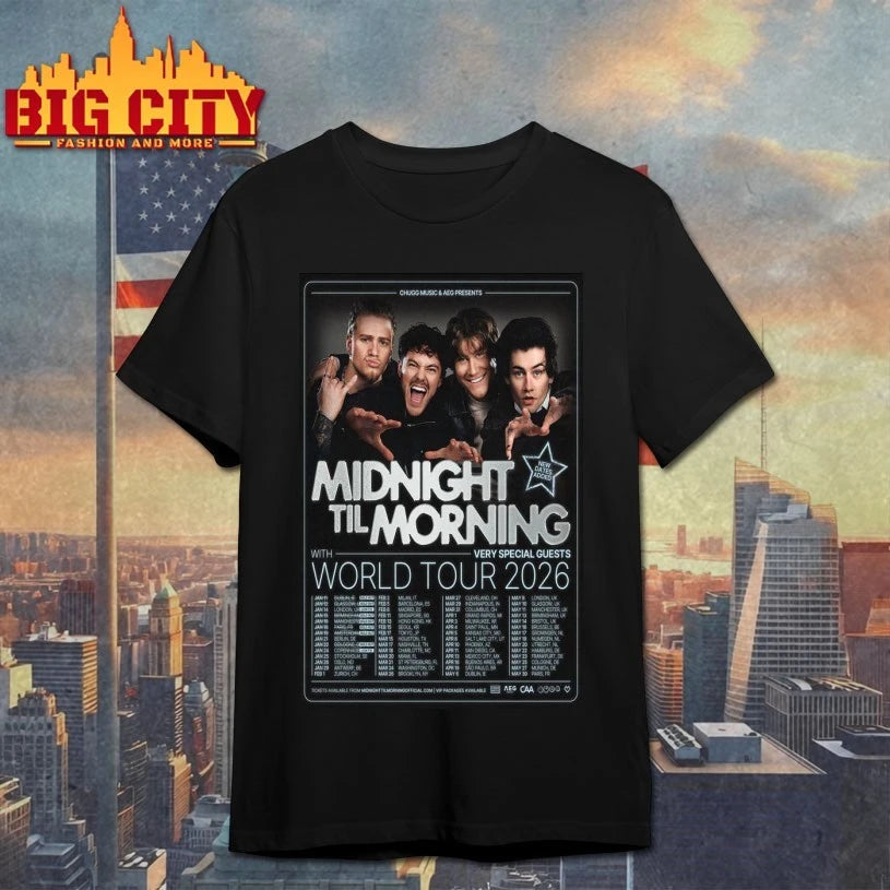 Midnight Til Morning World Tour 2026 Poster shirt