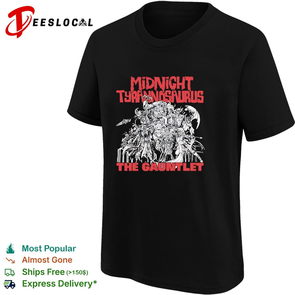 Midnight Tyrannosaurus the gauntlet dubstep shirt