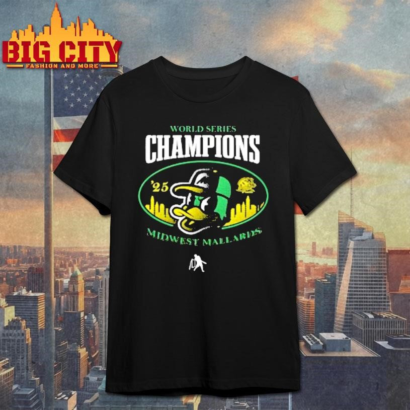 Midwest Mallards 2025 World Series Champions Circle Shirt