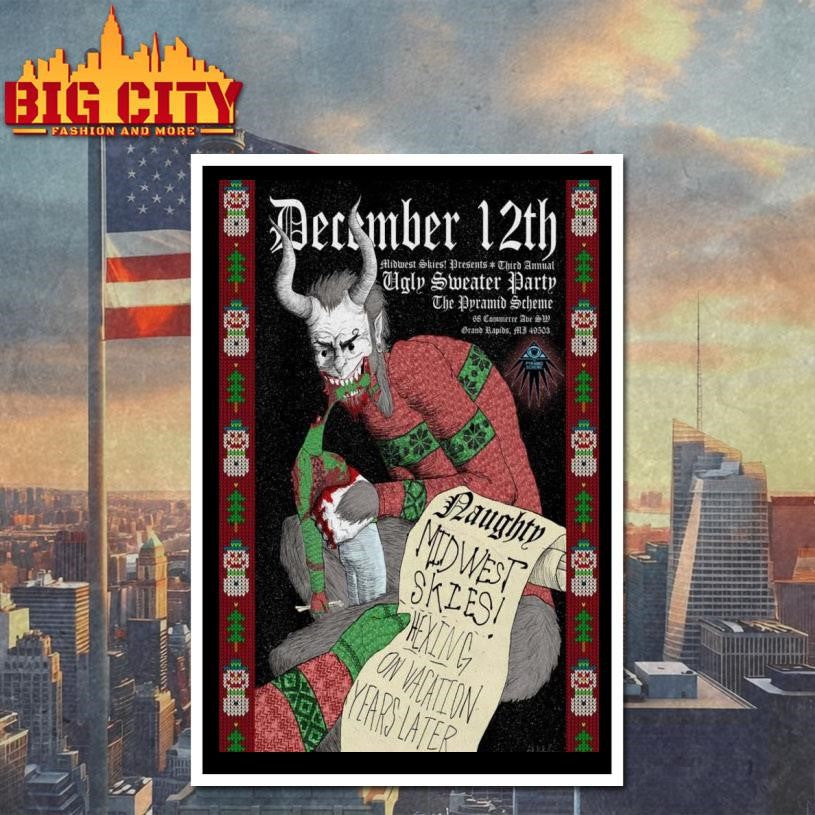 Midwest Skies Dec 12 2025 Grand Rapids MI Poster shirt