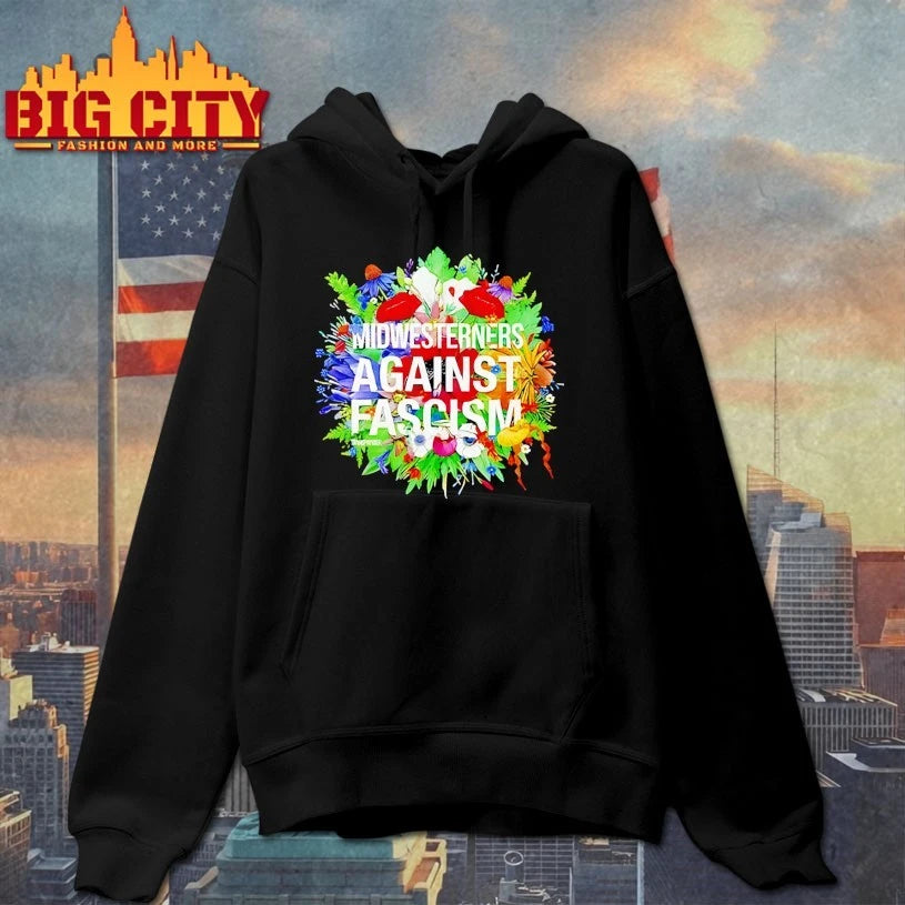 Midwesterners Against Fascism t-shirt