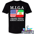 Miga Make Iran Great Again Half American Half Iranian Shirt