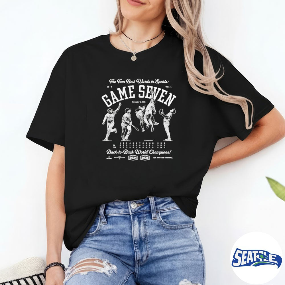 Miguel Rojas The Two Best Words In Sports Game Seven Back To Back World Champion shirt