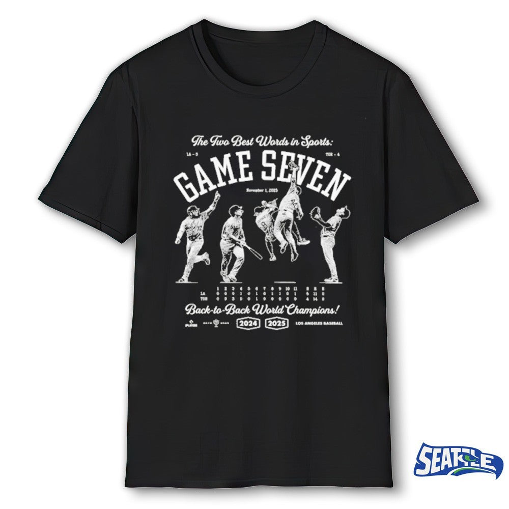 Miguel Rojas The Two Best Words In Sports Game Seven Back To Back World Champion shirt