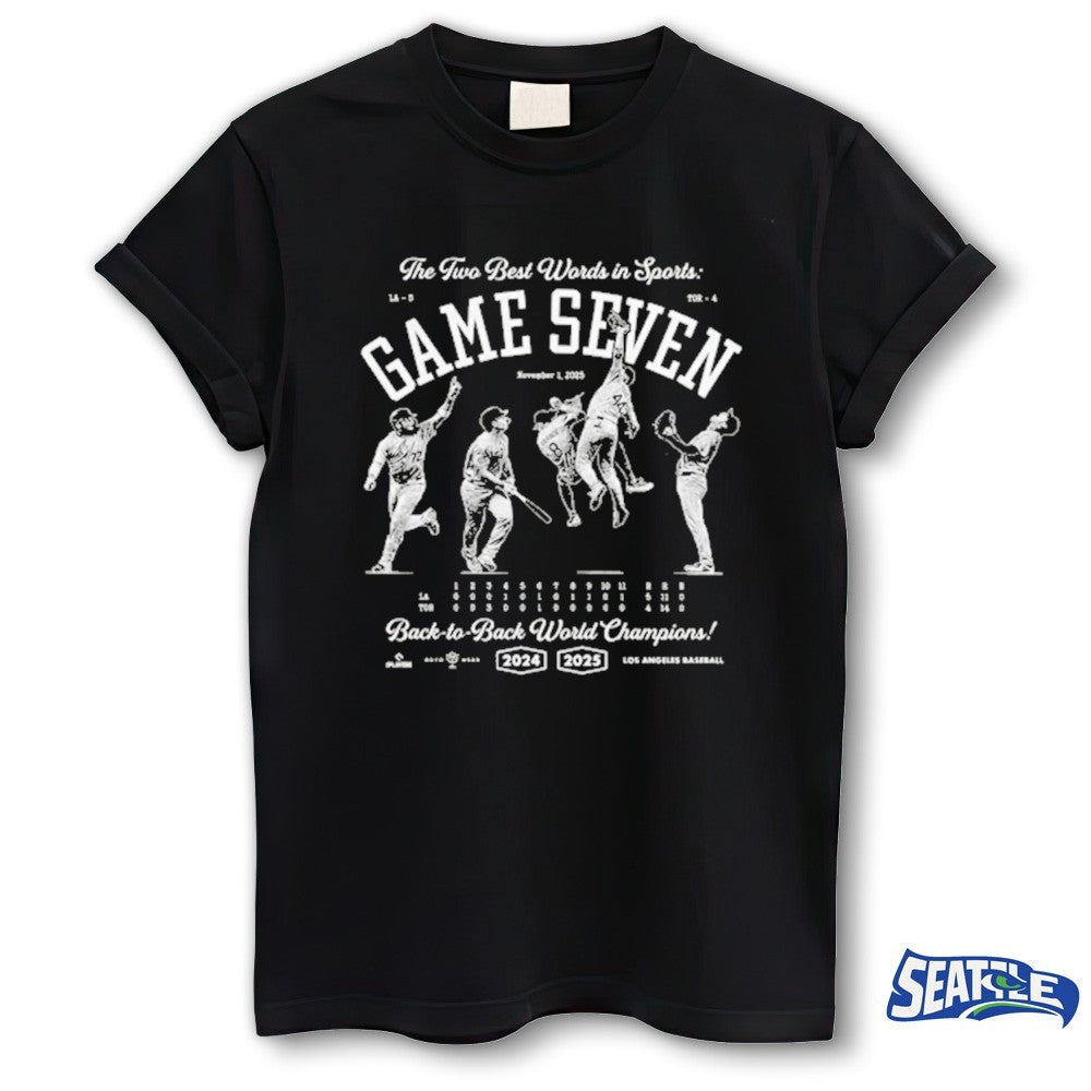 Miguel Rojas The Two Best Words In Sports Game Seven Back To Back World Champion shirt