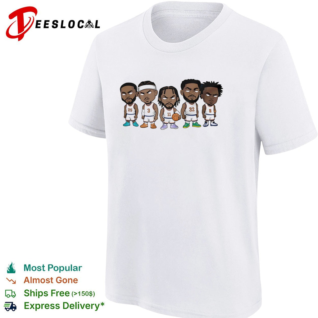 Mikal Bridges Josh Hart Jalen Brunson Karl Anthony Towns OG Anunoby New York Knicks shirt